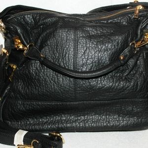 Amrita Singh lg black shoulder crossbody satchel